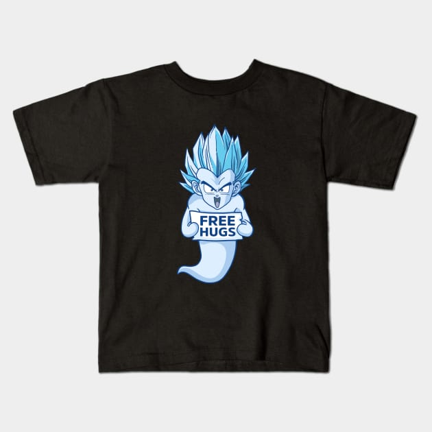 Free Hugs Kamikaze Ghost Kids T-Shirt by pujartwork